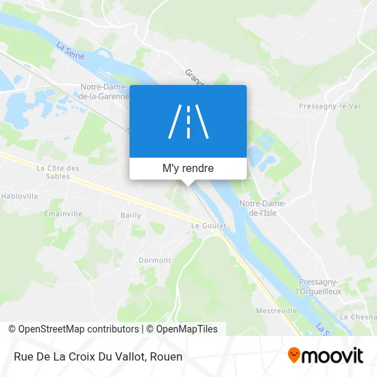 Rue De La Croix Du Vallot plan