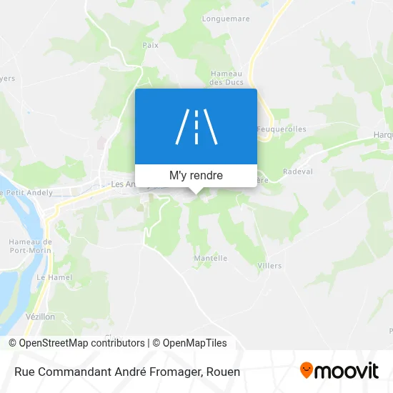 Rue Commandant André Fromager plan