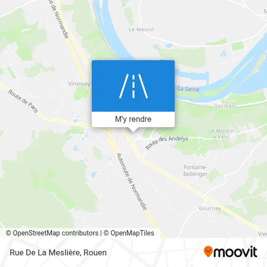 Rue De La Meslière plan