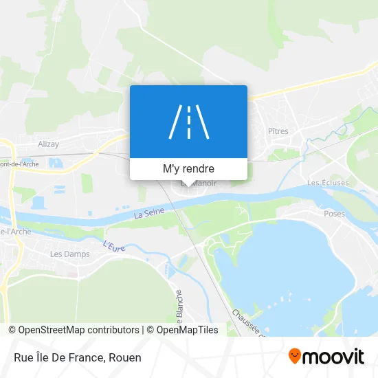 Rue Île De France plan