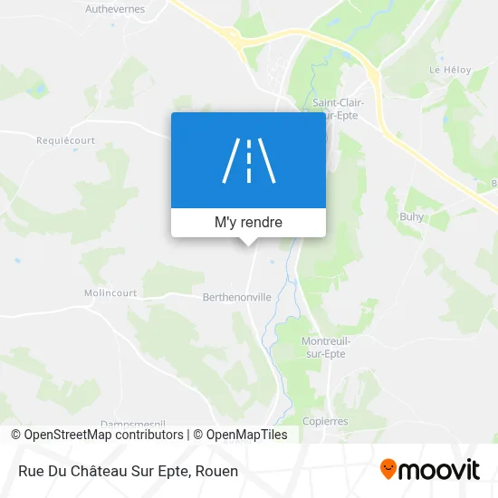 Rue Du Château Sur Epte plan