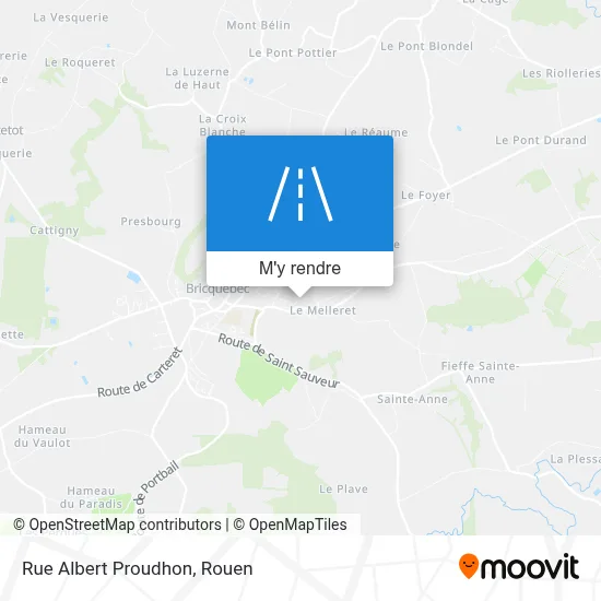 Rue Albert Proudhon plan
