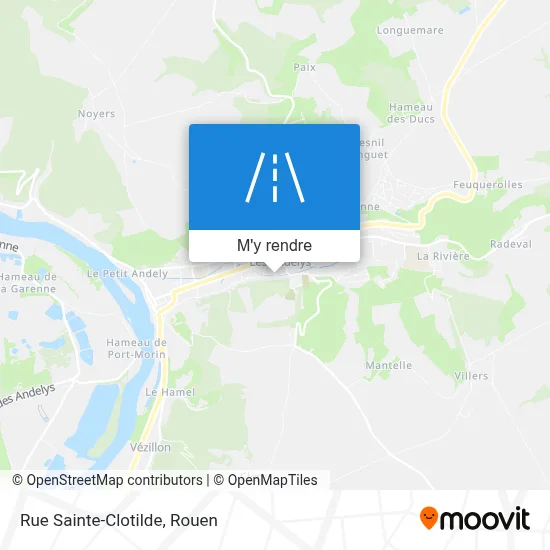 Rue Sainte-Clotilde plan