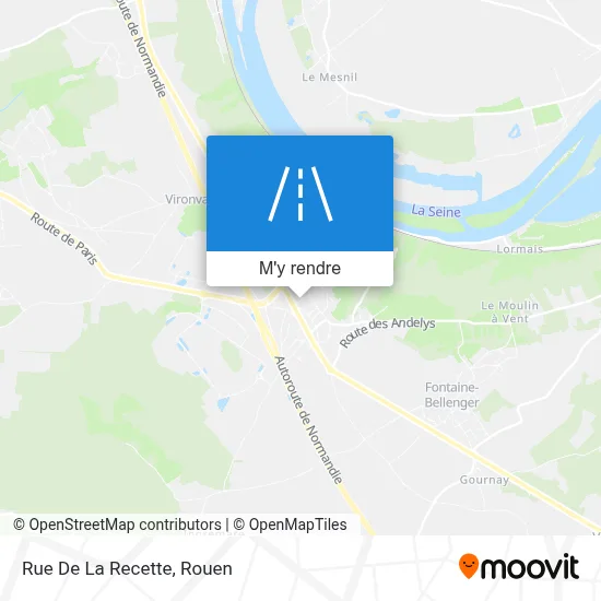 Rue De La Recette plan