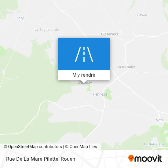 Rue De La Mare Pilette plan