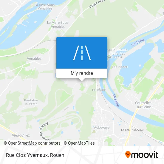 Rue Clos Yvernaux plan