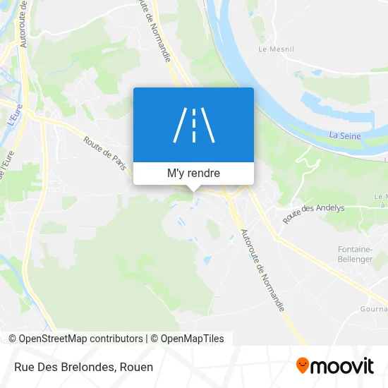 Rue Des Brelondes plan