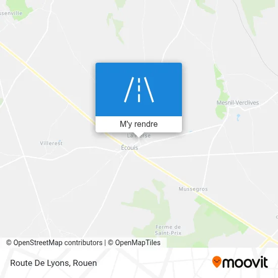 Route De Lyons plan