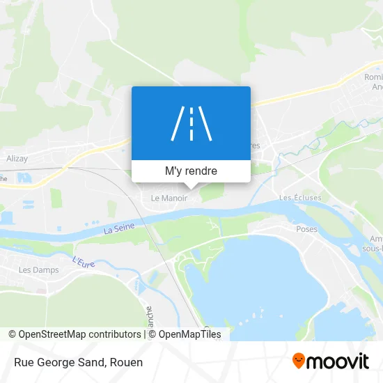 Rue George Sand plan