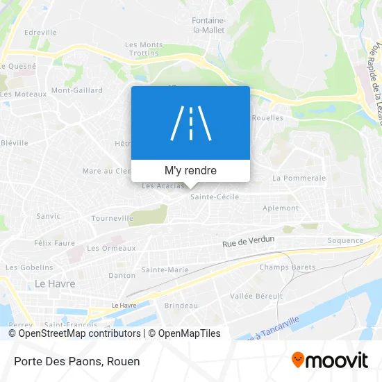 Porte Des Paons plan