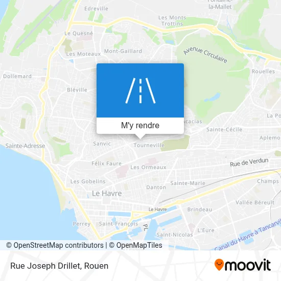Rue Joseph Drillet plan