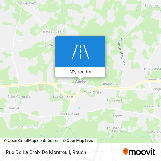 Rue De La Croix De Montreuil plan