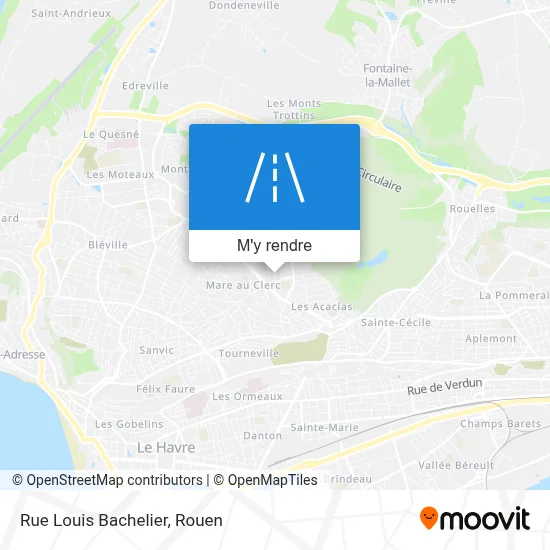 Rue Louis Bachelier plan