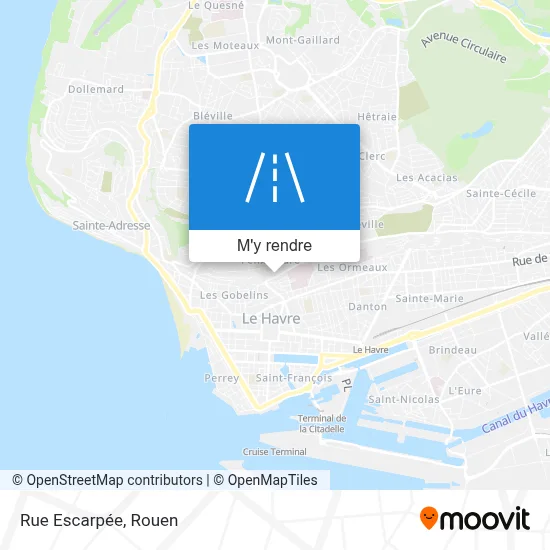 Rue Escarpée plan