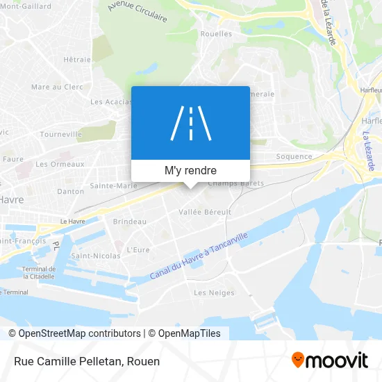 Rue Camille Pelletan plan