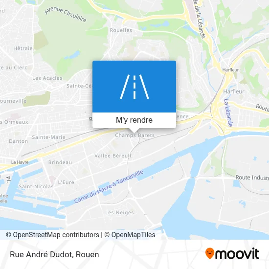 Rue André Dudot plan