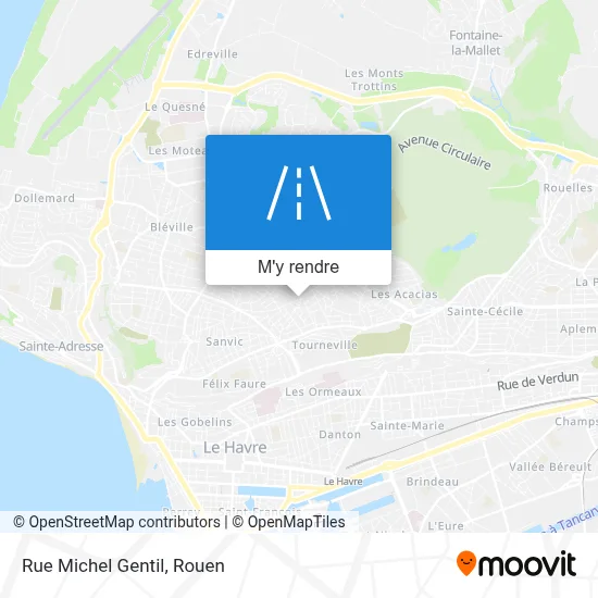 Rue Michel Gentil plan