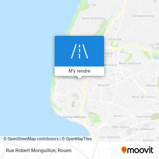 Rue Robert Monguillon plan