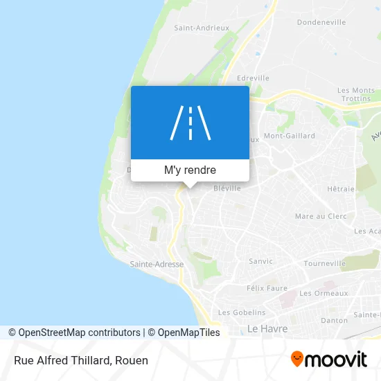 Rue Alfred Thillard plan