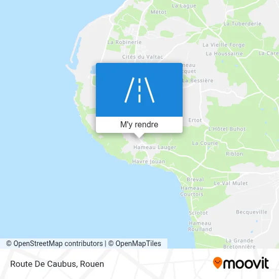 Route De Caubus plan