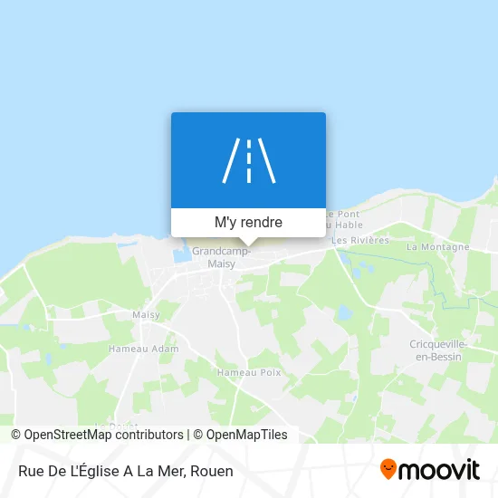 Rue De L'Église A La Mer plan