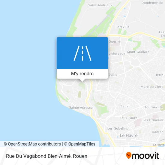 Rue Du Vagabond Bien-Aimé plan