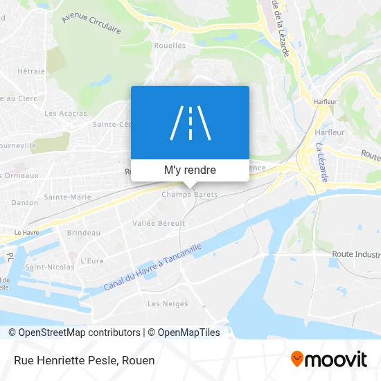 Rue Henriette Pesle plan