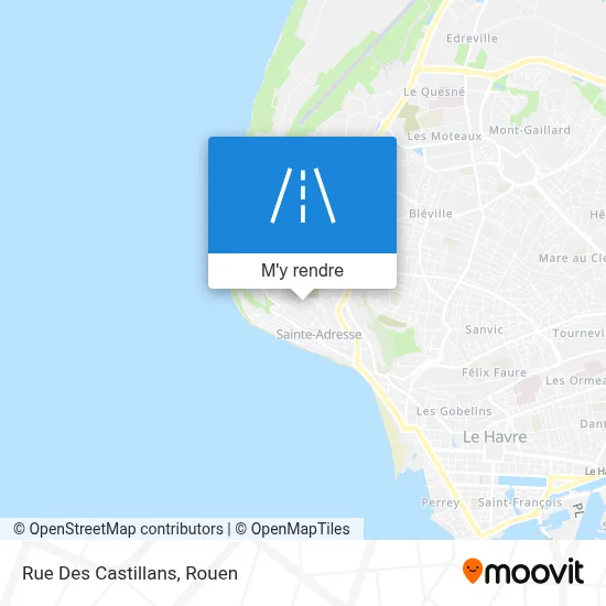 Rue Des Castillans plan
