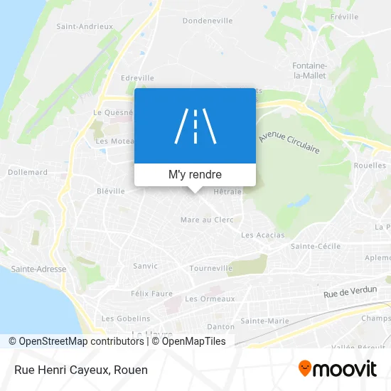 Rue Henri Cayeux plan