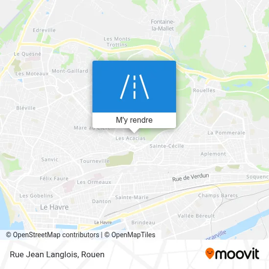 Rue Jean Langlois plan