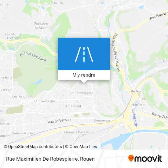 Rue Maximilien De Robespierre plan