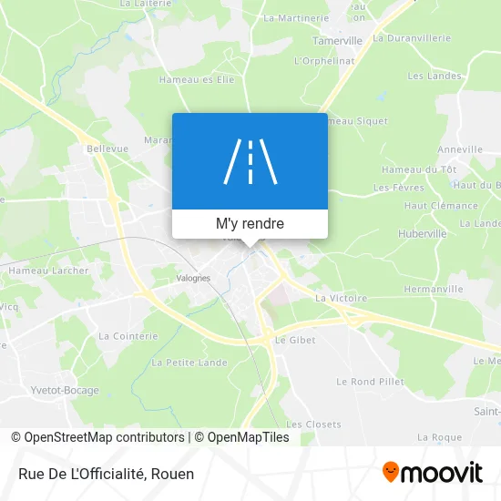 Rue De L'Officialité plan