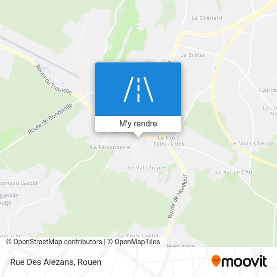 Rue Des Alezans plan