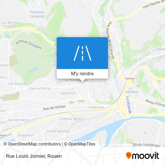 Rue Louis Jomier plan