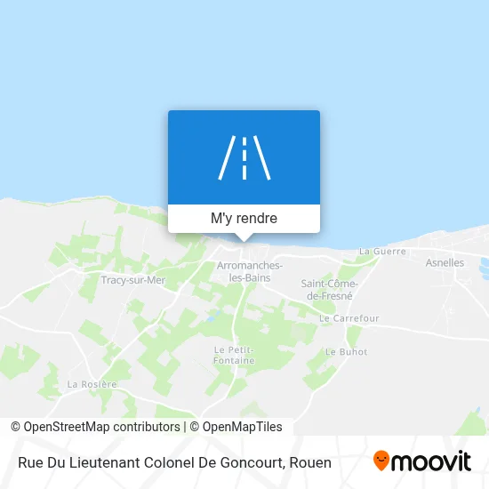 Rue Du Lieutenant Colonel De Goncourt plan