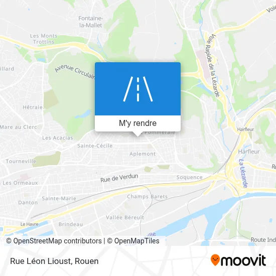 Rue Léon Lioust plan