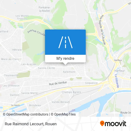 Rue Raimond Lecourt plan