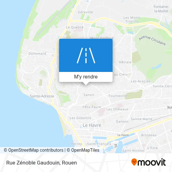 Rue Zénoble Gaudouin plan