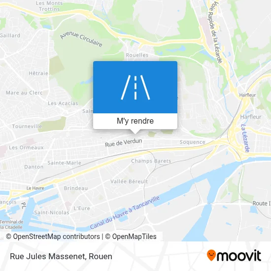 Rue Jules Massenet plan
