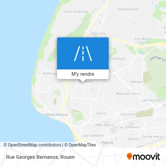 Rue Georges Bernanos plan