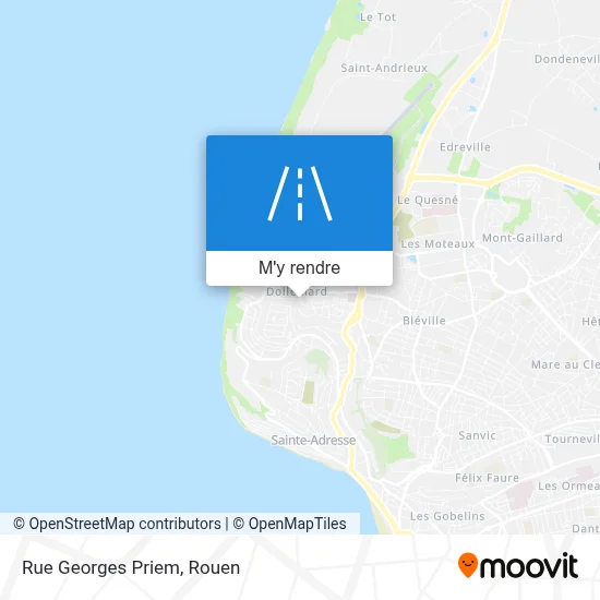 Rue Georges Priem plan