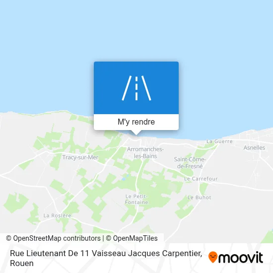 Rue Lieutenant De 11 Vaisseau Jacques Carpentier plan