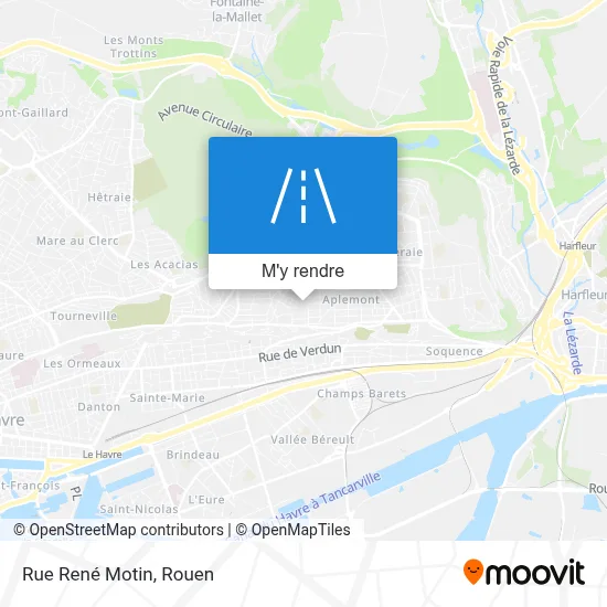 Rue René Motin plan