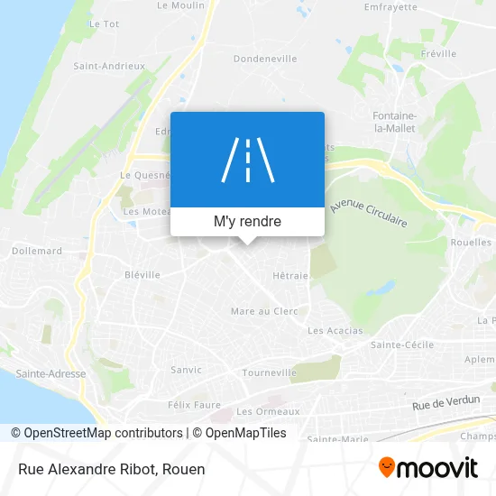 Rue Alexandre Ribot plan
