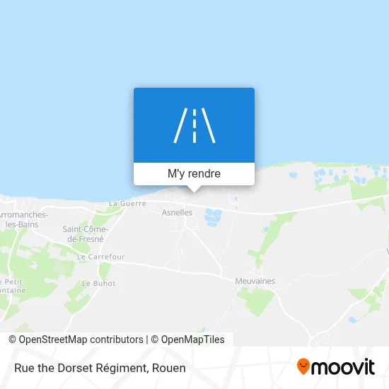 Rue the Dorset Régiment plan