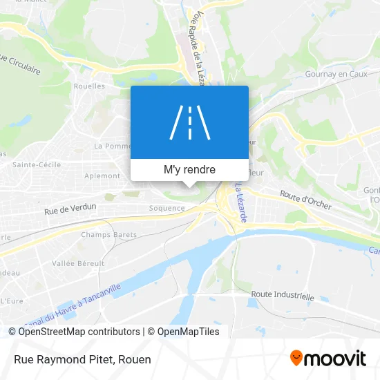 Rue Raymond Pitet plan