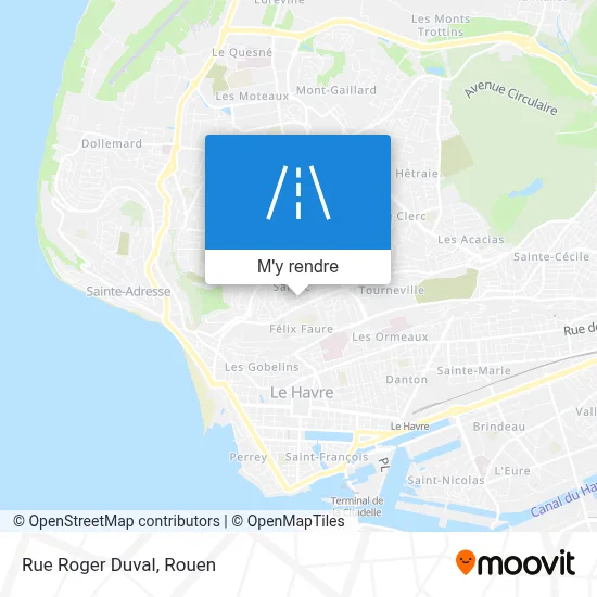 Rue Roger Duval plan