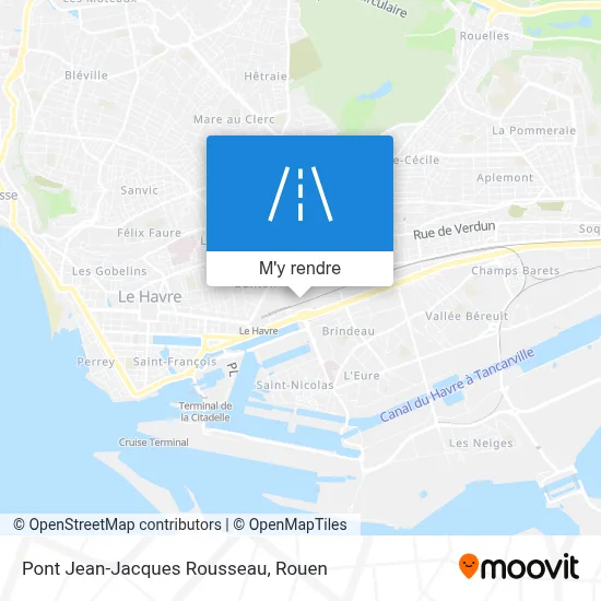 Pont Jean-Jacques Rousseau plan