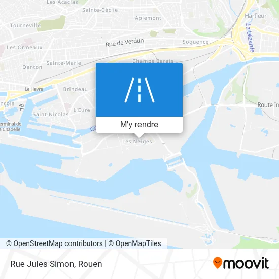 Rue Jules Simon plan