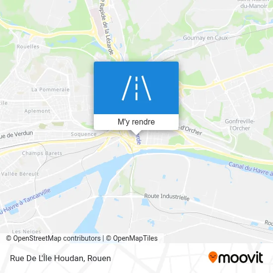 Rue De L'Île Houdan plan